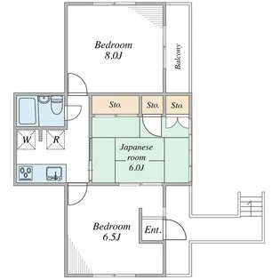柏葉アパート【2階】の間取り