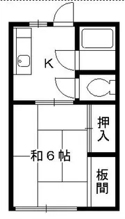 神奈川県平塚市南金目【アパート】の間取り