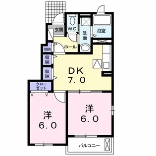 ラダーリーフ【1階】の間取り