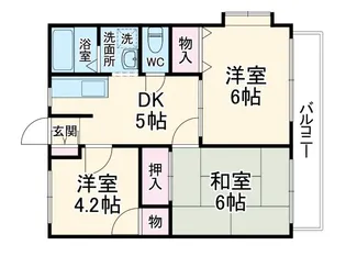 グリーンホーム風間【2階】の間取り