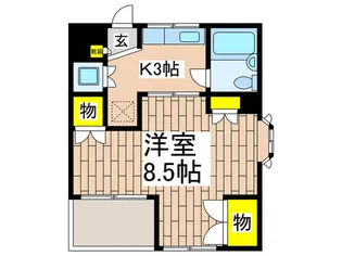 ルビーパレスヨコオ【1階】の間取り