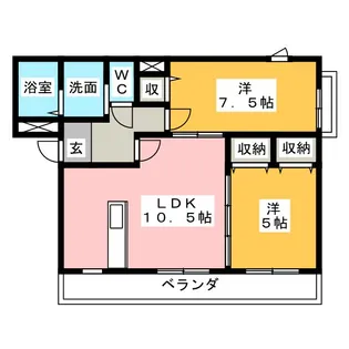 テージス【1階】の間取り