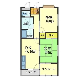 ハイツ速星【3階】の間取り
