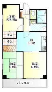 中村レジデンス【1階】の間取り