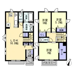 神奈川県藤沢市弥勒寺2【一戸建】の間取り