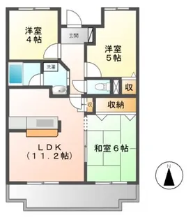 センチュリーハイランド イースト【3階】の間取り