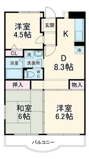 ベルドミール壱番館【1階】の間取り