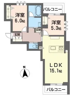 【新築】グリナージュ【SHM】【1階】の間取り