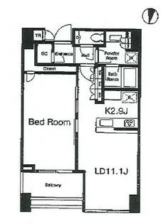 白金ザ・スカイ East【35階】の間取り