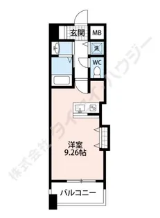 グラビスコート加古町【9階】の間取り