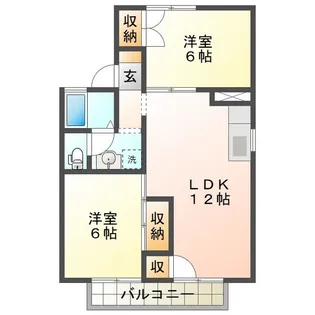 セジュールフジタ【2階】の間取り
