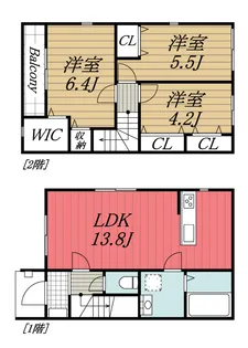 千葉県成田市宗吾3【一戸建】の間取り