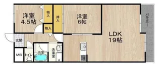 キャピタル新大宮【6階】の間取り