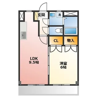 コーポ小野 第3【3階】の間取り