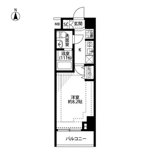 プレール・ドゥーク新宿下落合【2階】の間取り