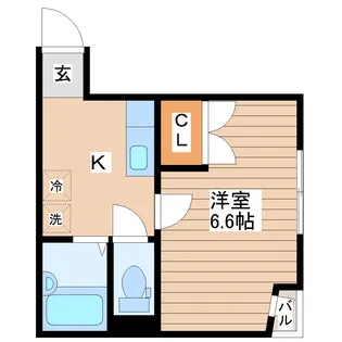 ビューパレス越路【1階】の間取り