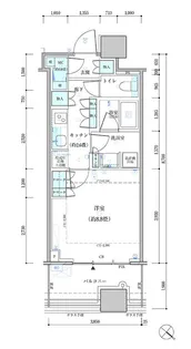 パークタワー勝どき サウス棟【7階】の間取り