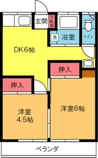 第五清耕荘【2階】の間取り