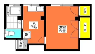 コーポ森【2階】の間取り