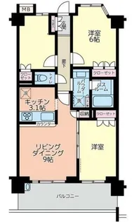 神奈川県横浜市南区永田東2【マンション】の間取り