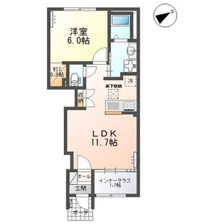 ルミエールI【1階】の間取り