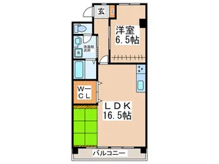 シラサギハイム【1階】の間取り