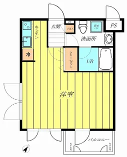 ミルーム赤坂弐番館【2階】の間取り