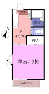 神奈川県横浜市旭区二俣川1【アパート】の間取り