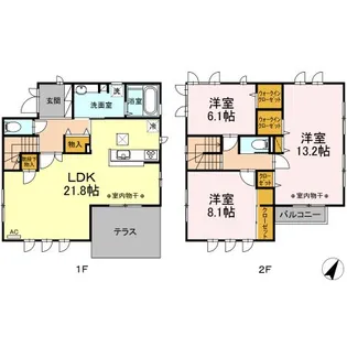 桂坂タウン【2階】の間取り
