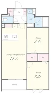 東京都練馬区高松1【マンション】の間取り