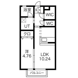 テラスコートさやか【2階】の間取り