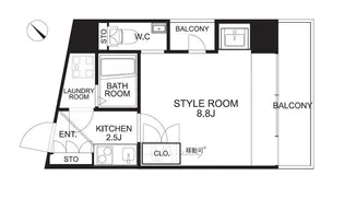 ティエドゥール麻布台【6階】の間取り