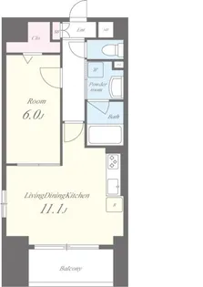 1LDKの間取り画像