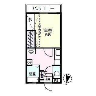 ハイツシノザキ【1階】の間取り