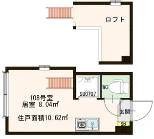 Walea明大前【1階】の間取り