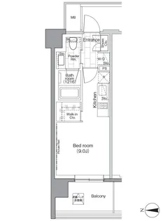 東京都港区芝浦2【マンション】の間取り
