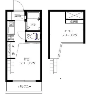 東京都小平市津田町1【アパート】の間取り
