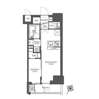 東京都北区滝野川7【マンション】の間取り