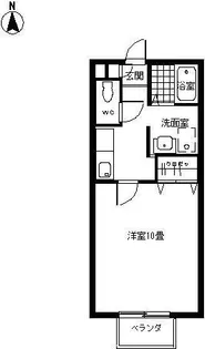 ソレア-ドグリ-ンヒルII【1階】の間取り