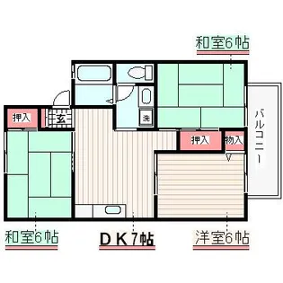 カサデルエスタ【2階】の間取り