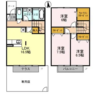 大阪府堺市北区長曽根町【アパート】の間取り
