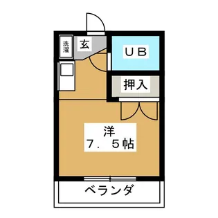 シャンポール渡辺【2階】の間取り