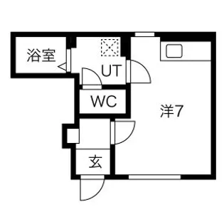 ドミール幸【1階】の間取り