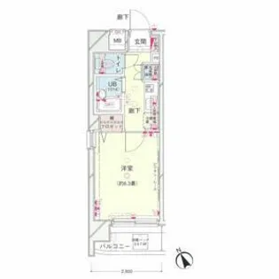 シンシア目白【8階】の間取り
