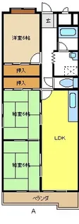 ヒルトンブルー【2階】の間取り