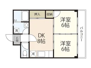 キャピトルアクア【4階】の間取り