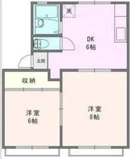 神奈川県相模原市中央区横山台2【アパート】の間取り