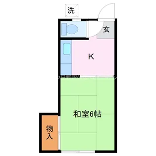 岩崎荘B棟【1階】の間取り