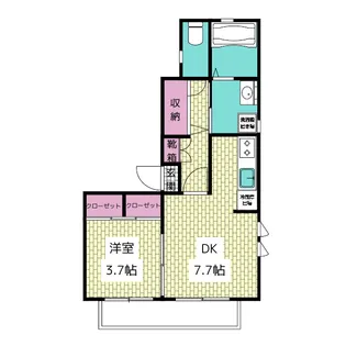 東京都港区白金台4【アパート】の間取り