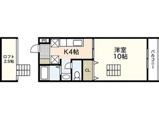 サンライズ伴駅前ビル【3階】の間取り